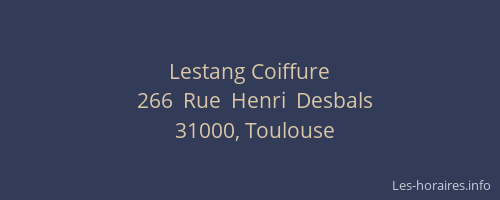 Lestang Coiffure