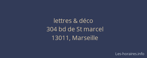 lettres & déco