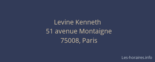 Levine Kenneth