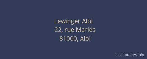 Lewinger Albi