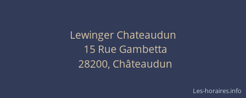 Lewinger Chateaudun