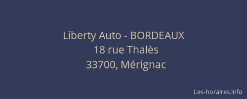 Liberty Auto - BORDEAUX