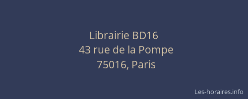 Librairie BD16