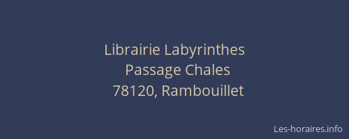Librairie Labyrinthes