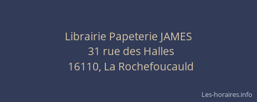 Librairie Papeterie JAMES