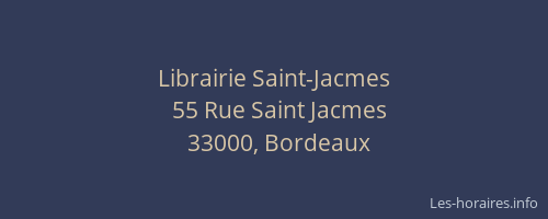 Librairie Saint-Jacmes