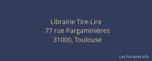 Librairie Tire-Lire