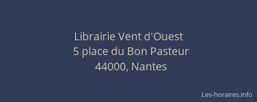 Librairie Vent d'Ouest