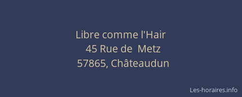 Libre comme l'Hair