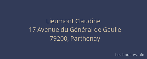 Lieumont Claudine