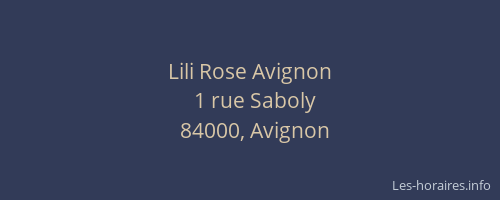 Lili Rose Avignon