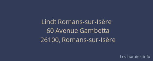 Lindt Romans-sur-Isère