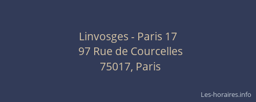 Linvosges - Paris 17