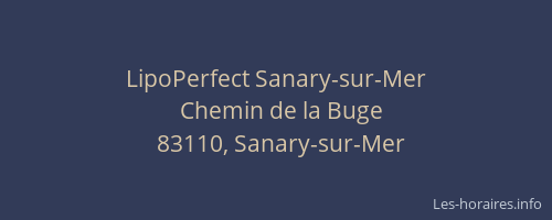 LipoPerfect Sanary-sur-Mer