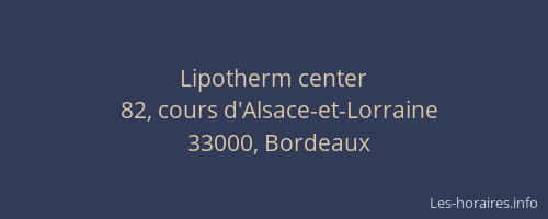 Lipotherm center