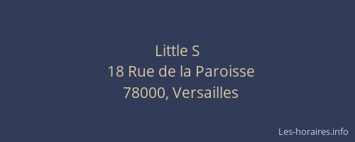 Little S