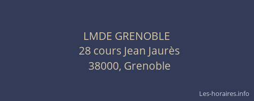 LMDE GRENOBLE