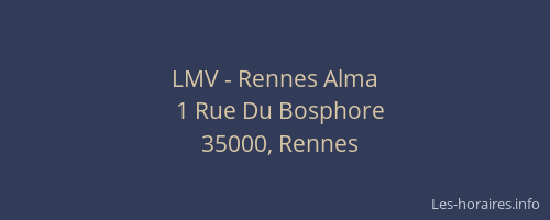 LMV - Rennes Alma