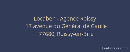 Locaben - Agence Roissy