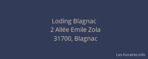 Loding Blagnac