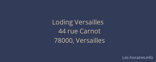 Loding Versailles