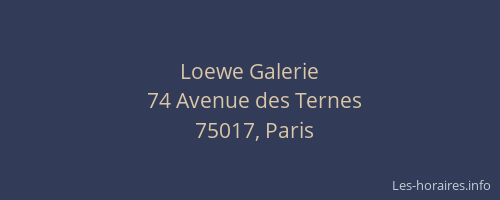 Loewe Galerie