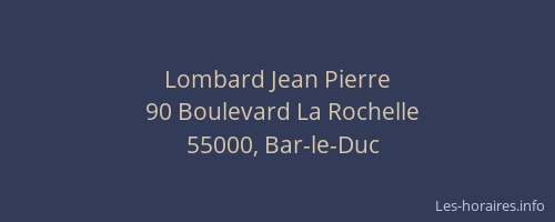Lombard Jean Pierre