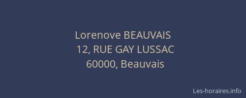 Lorenove BEAUVAIS