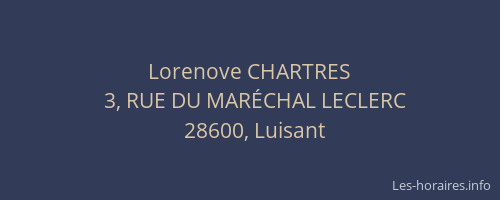 Lorenove CHARTRES