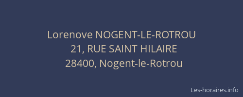 Lorenove NOGENT-LE-ROTROU