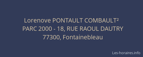 Lorenove PONTAULT COMBAULT²