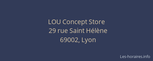 LOU Concept Store