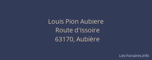 Louis Pion Aubiere