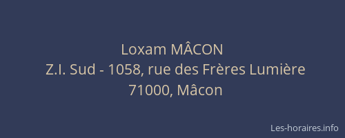 Loxam MÂCON