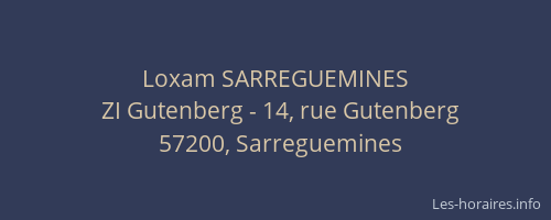 Loxam SARREGUEMINES