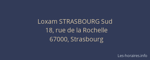 Loxam STRASBOURG Sud