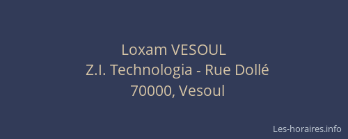 Loxam VESOUL