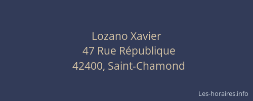 Lozano Xavier