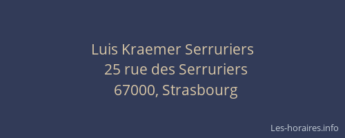 Luis Kraemer Serruriers