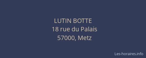 LUTIN BOTTE