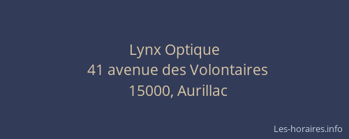 Lynx Optique