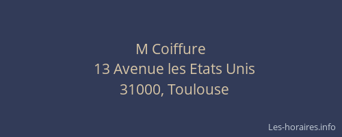 M Coiffure