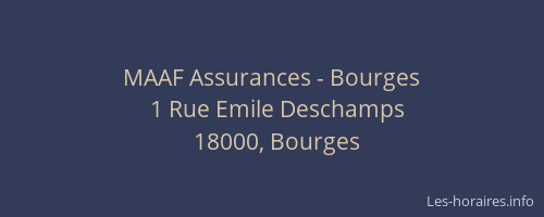 MAAF Assurances - Bourges