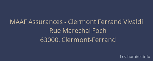 MAAF Assurances - Clermont Ferrand Vivaldi