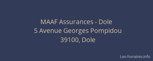 MAAF Assurances - Dole