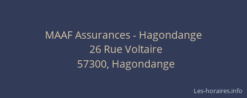 MAAF Assurances - Hagondange