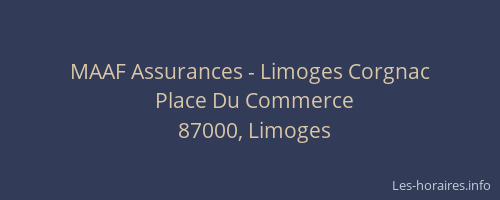 MAAF Assurances - Limoges Corgnac