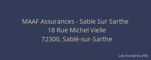 MAAF Assurances - Sable Sur Sarthe