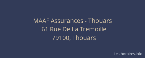 MAAF Assurances - Thouars