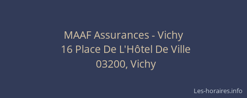 MAAF Assurances - Vichy